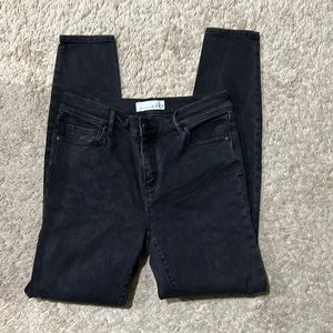 Loft black gray jeggings leggings